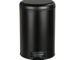 Wenko Treteimer Leman 20 l schwarz matt