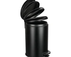Wenko Treteimer Leman 20 l schwarz matt