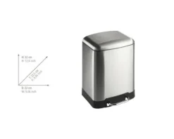 Wenko Treteimer Stusio Easy Close 6 l anthrazit metallic