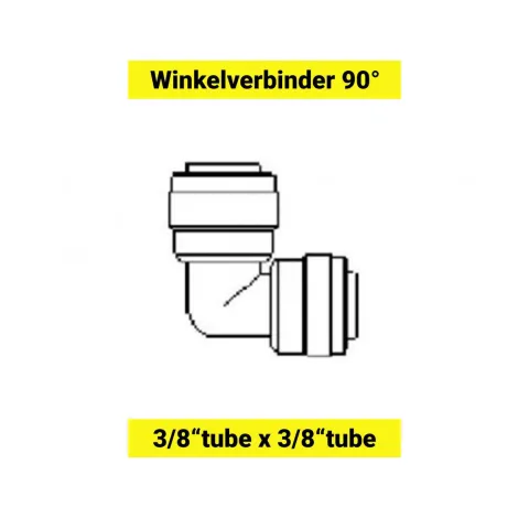 Winkelverbinder, Schlauchverbinder 90° - 3/8tube x 3/8tube