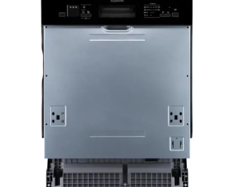 Wolkenstein Teilintegrierter Geschirrspüler 60 cm für 14 Maßgedecke 10 l 49 dB (A) WGSP14-6DTI