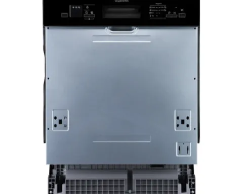 Wolkenstein Teilintegrierter Geschirrspüler 60 cm für 14 Maßgedecke 10 l 49 dB (A) WGSP14-6DTI