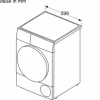 Wärmepumpentrockner WQB245B40 Bosch Fassungsvermögen 9 kg U/min BxHxT 598x842x613 mm