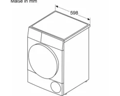 Wärmepumpentrockner WQG243DR10 Bosch Fassungsvermögen 9 kg U/min BxHxT 598x842x613 mm