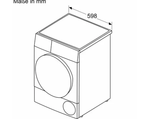 Wärmepumpentrockner WQG243DR10 Bosch Fassungsvermögen 9 kg U/min BxHxT 598x842x613 mm