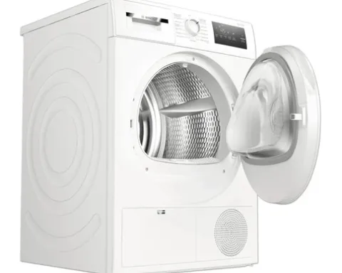Wärmepumpentrockner WTH83004 Bosch Fassungsvermögen 8 kg U/min BxHxT 598x842x613 mm