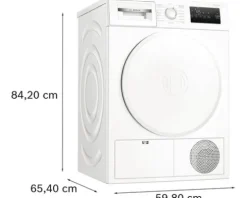 Wärmepumpentrockner WTH83004 Bosch Fassungsvermögen 8 kg U/min BxHxT 598x842x613 mm