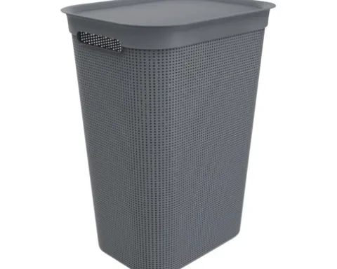 Wäschebehälter Rotho Brisen 50 l anthrazit matt 1023508853WS