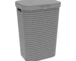 Wäschebehälter Rotho Country 55 l anthrazit matt 1032708853WS