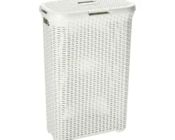 Wäschebox CURVER Style in Rattanoptik 40 l mit Klappdeckel