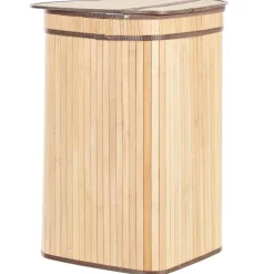 Wäschekorb BADULLA Bambus Hellbraun 57 L