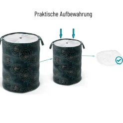 Wäschekorb Dahlien
