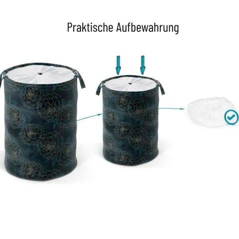 Wäschekorb Dahlien