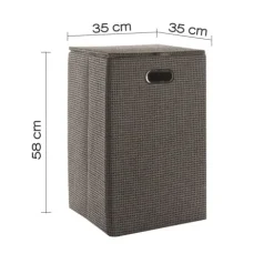 Wäschekorb in dunkelbrauner Farbe - 70l | Garofano