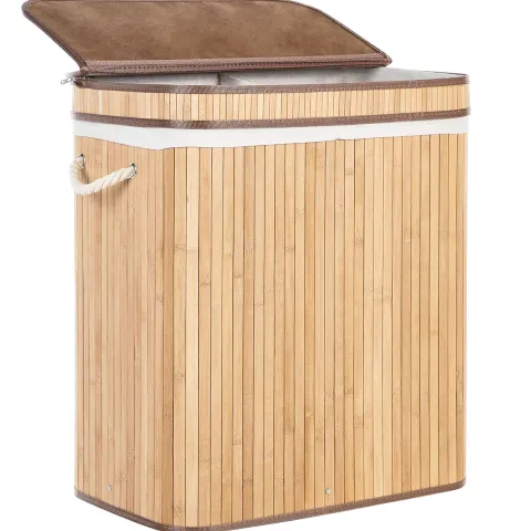 Wäschekorb KALTHOTA Bambus Hellbraun 100 L