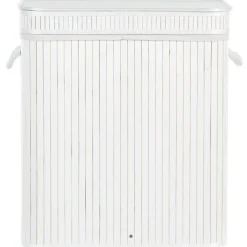 Wäschekorb KALTHOTA Bambus Weiß 100 L