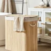 Wäschekorb KANDY Bambus Hellbraun 100 L