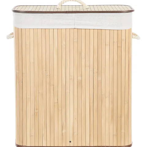 Wäschekorb KANDY Bambus Hellbraun 100 L