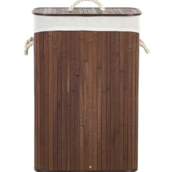 Wäschekorb KOMARI Bambus Dunkelbraun 72 L