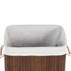 Wäschekorb KOMARI Bambus Dunkelbraun 72 L
