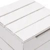 Wäschekorb STORAGE 50 Massivholz, klappbarer Deckel 06 weiß-landhaus