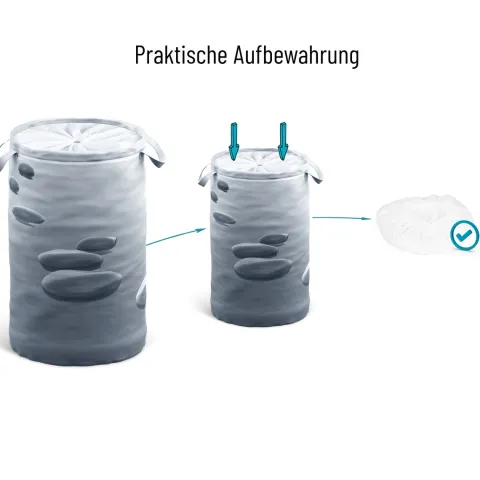 Wäschekorb Black Stones