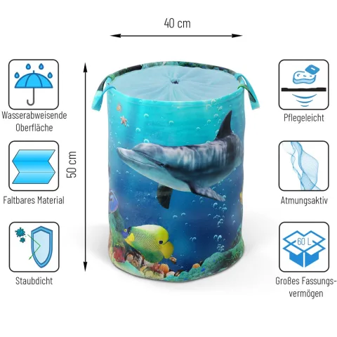 Wäschekorb Delphin