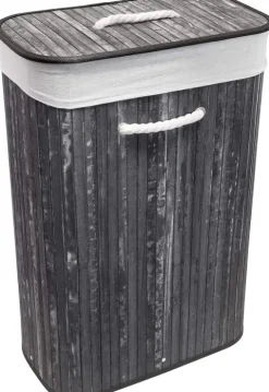 Wäschekorb, Faltbare Wäschetruhe rechteckig, 75 L Volumen, H x B x T: ca. 60 x 40 x 22 cm