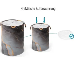 Wäschekorb Marmor Abstrakt