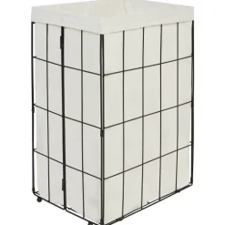 Wäschekorb MIRISSA Metall Schwarz 72 L