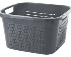 Wäschekorb Rotho Country 22 l anthrazit matt 1453008853WS