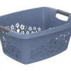Wäschekorb Rotho Flowers 25 l blau matt 1756506161WS