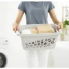 Wäschekorb Rotho Flowers 25 l grau matt 1756590002WS