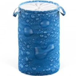 Wäschekorb Tautropfen Blau