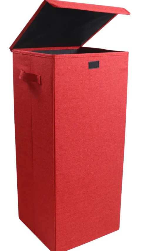Wäschekorb Wäschebox Stoffbox mit Deckel Dreso L