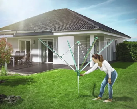 Wäschespinne Leifheit Linomatic L500 comfort, grün