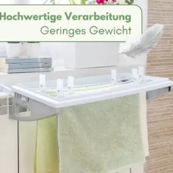Wäscheständer Badewanne Wäscheständer Balkon Handtuchhalter Heizkörper Badheizkörper Handtuchhalter Heizungstrockner Balkonwäschetrockner inkl 10 Wäscheklammern