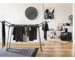 Wäscheständer Leifheit Pegasus 150 Solid Trockenlänge 15 m schwarz