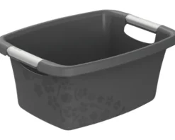 Wäschewanne Rotho Flowers 12 l anthrazit matt 1751108853WS