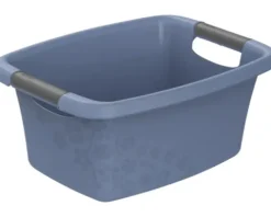 Wäschewanne Rotho Flowers 12 l blau matt 1751106161WS