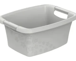 Wäschewanne Rotho Flowers 12 l grau matt 1751102590WS