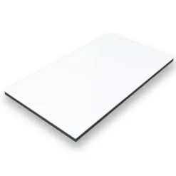 150x150cm - Aluverbundplatte Aluminiumverbund Weiß RAL 9016 - 3 mm/0,3 mm