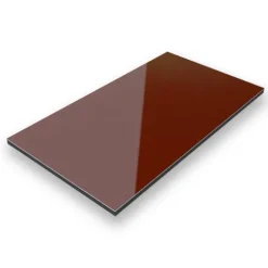 70x70cm - Aluverbundplatte Aluminiumverbund Braun RAL 8015 - 3 mm/0,3 mm