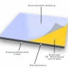 50x100cm - Aluverbundplatte Aluminiumverbund Gelb RAL 1023 - 3 mm/0,3 mm