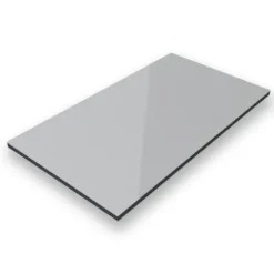 150x75cm - Aluverbundplatte Aluminiumverbund Grau RAL 7042 - 3 mm/0,3 mm
