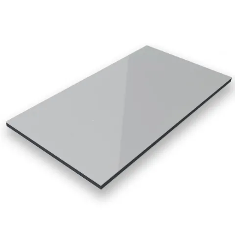 150x75cm - Aluverbundplatte Aluminiumverbund Grau RAL 7042 - 3 mm/0,3 mm