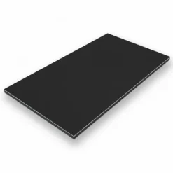 70x70cm - Aluverbundplatte Aluminiumverbund Schwarz RAL 9005 - 3 mm/0,3 mm