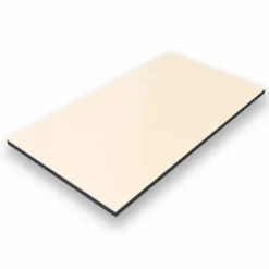 70x70cm - Aluverbundplatte Aluminiumverbund Elfenbein RAL 1015 - 3 mm/0,3 mm