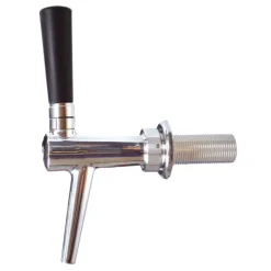 Zapfhahn, Bierzapfhahn, Schankhahn, Kolbenschankhahn aus Chromnickelstahl, Modell - C-TAP, NW 10mm, Poliert, 55 mm