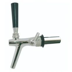 Zapfhahn, Kompensatorhahn, Bierzapfhahn, Schankhahn aus Chromnickelstahl, Modell - P3500, Poliert, 35 mm